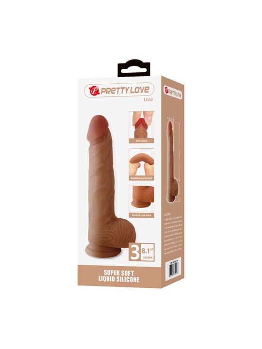 PRETTY LOVE LISLE DILDO REALISTICO CON VENTOSA 206 CM O 42 CM