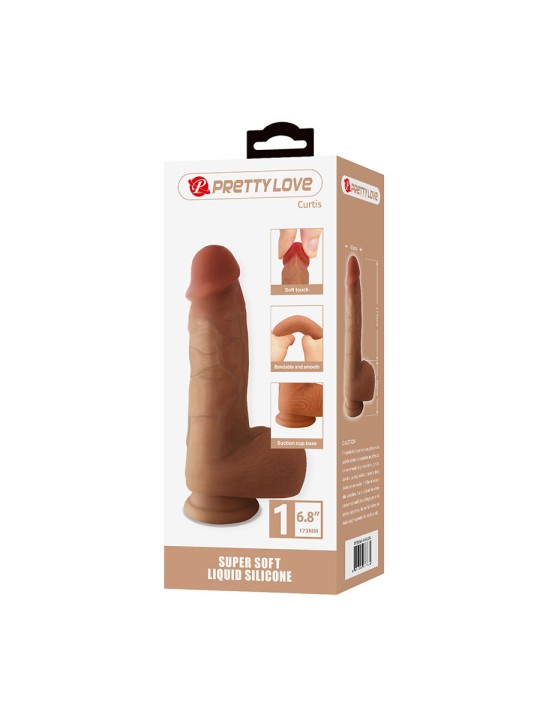 PRETTY LOVE CURTIS DILDO REALISTICO CON VENTOSA 173 CM O 42 CM