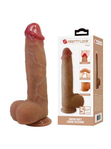 PRETTY LOVE ORTON DILDO REALISTICO CON VENTOSA 235 CM O 49 CM