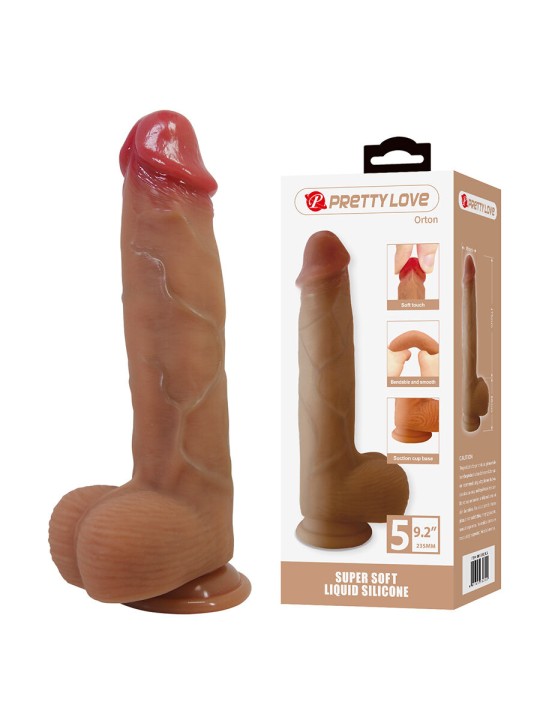 PRETTY LOVE ORTON DILDO REALISTICO CON VENTOSA 235 CM O 49 CM