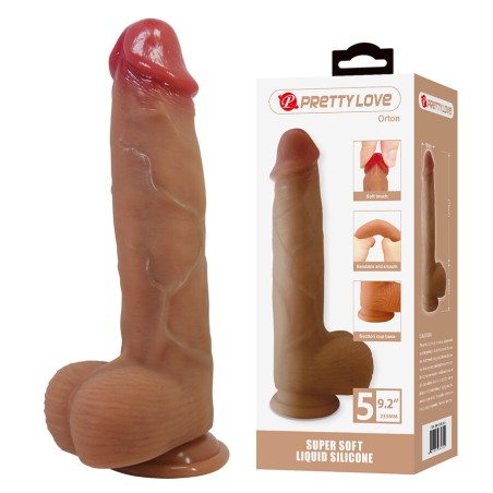 PRETTY LOVE ORTON DILDO REALISTICO CON VENTOSA 235 CM O 49 CM
