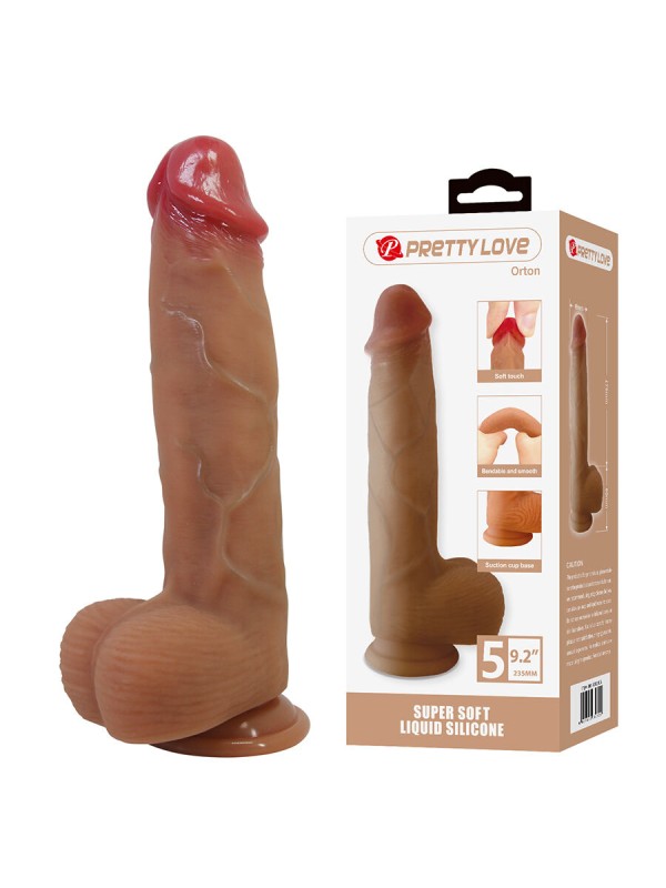 PRETTY LOVE ORTON DILDO REALISTICO CON VENTOSA 235 CM O 49 CM
