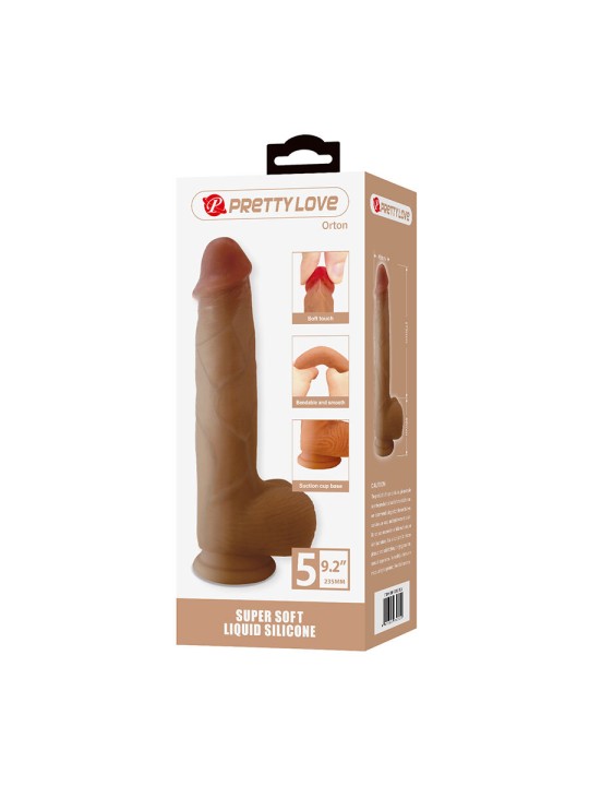 PRETTY LOVE ORTON DILDO REALISTICO CON VENTOSA 235 CM O 49 CM