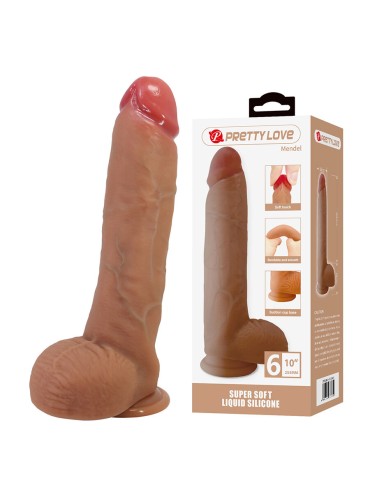 PRETTY LOVE MENDEL DILDO REALISTICO CON VENTOSA 255 CM O 56 CM