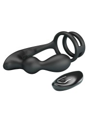 MR PLAY ANILLO PARA PENE CON PLUG ANAL CON VIBRACION CONTROL REMOTO