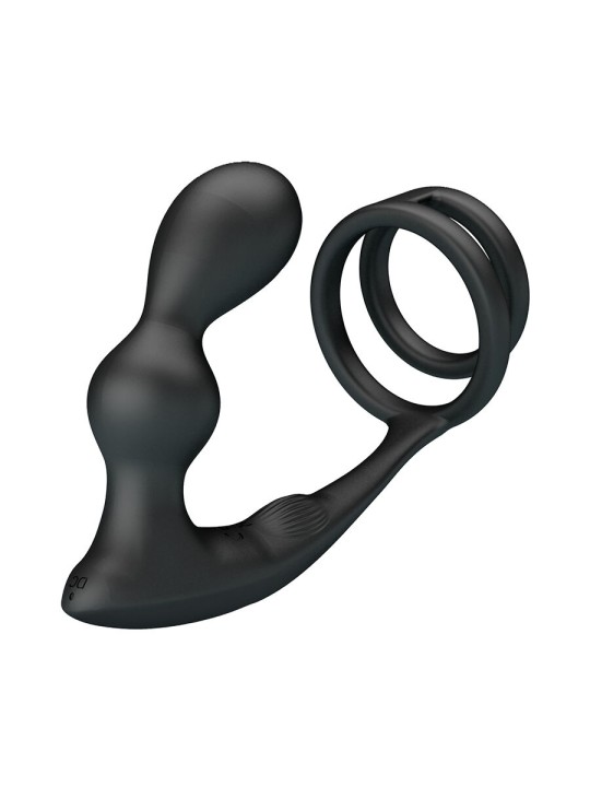MR PLAY ANILLO PARA PENE CON PLUG ANAL CON VIBRACION CONTROL REMOTO