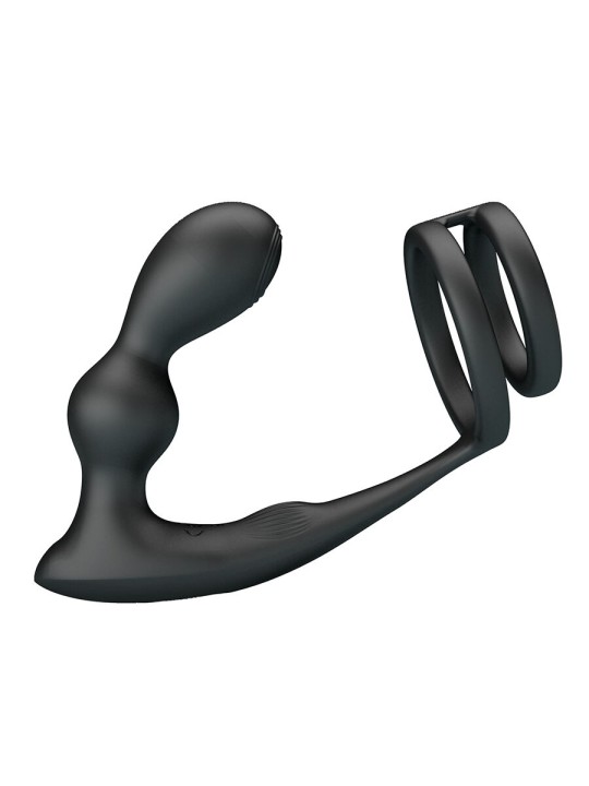MR PLAY ANILLO PARA PENE CON PLUG ANAL CON VIBRACION CONTROL REMOTO