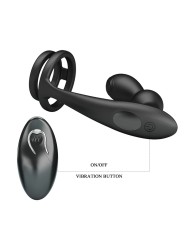 MR PLAY ANILLO PARA PENE CON PLUG ANAL CON VIBRACION CONTROL REMOTO