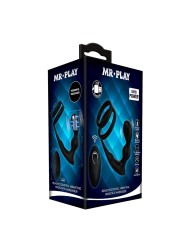 MR PLAY ANILLO PARA PENE CON PLUG ANAL CON VIBRACION CONTROL REMOTO