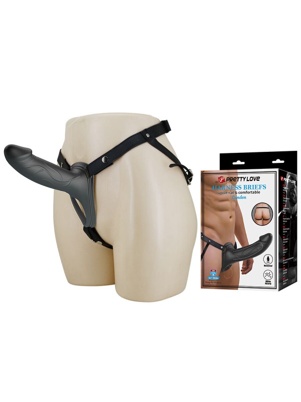 PRETTY LOVE LANDON STRAP ON CON VIBRACION NEGRO