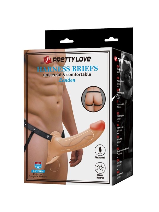 PRETTY LOVE LANDON STRAP ON CON VIBRACION CLARO