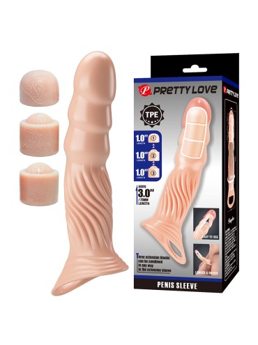 PRETTY LOVE FUNDA PARA PENE TEXTURIZADA CON EXTENSORES
