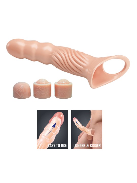 PRETTY LOVE FUNDA PARA PENE TEXTURIZADA CON EXTENSORES