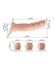 PRETTY LOVE FUNDA PARA PENE TEXTURIZADA CON EXTENSORES