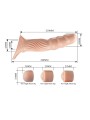 PRETTY LOVE FUNDA PARA PENE TEXTURIZADA CON EXTENSORES