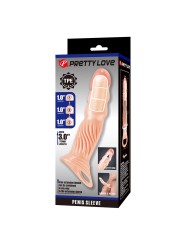 PRETTY LOVE FUNDA PARA PENE TEXTURIZADA CON EXTENSORES