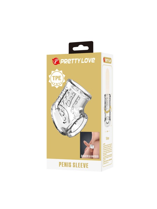 PRETTY LOVE FUNDA CORTA PARA PENE TRANSAPARENTE