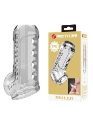 PRETTY LOVE FUNDA PARA PENE TEXTURIZADA TRANSPARENTE