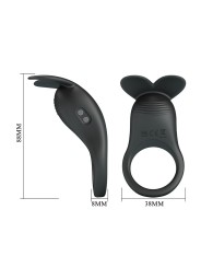 PRETTY LOVE CARLTON ANILLO PARA PENE CON ESTIMULADOR DE CLITORIS
