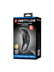 PRETTY LOVE CARLTON ANILLO PARA PENE CON ESTIMULADOR DE CLITORIS