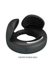 PRETTY LOVE QUENTIN ANILLO PARA PENE CON ESTIMULADOR TESTICULAR