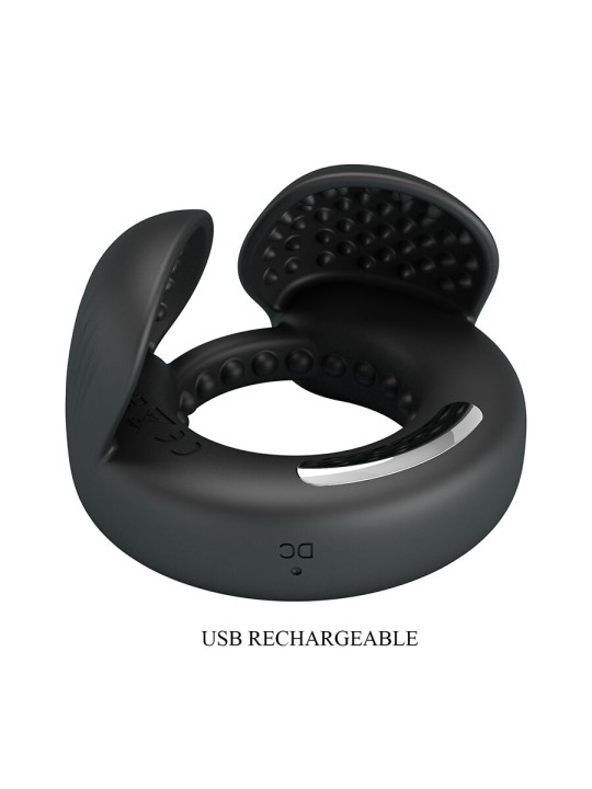 PRETTY LOVE QUENTIN ANILLO PARA PENE CON ESTIMULADOR TESTICULAR