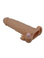 PRETTY LOVE QUILLON FUNDA PARA PENE CON ESTIMULADOR DE CLITORIS Y VIBRACION