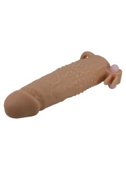 PRETTY LOVE QUILLON FUNDA PARA PENE CON ESTIMULADOR DE CLITORIS Y VIBRACION