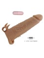 PRETTY LOVE QUILLON FUNDA PARA PENE CON ESTIMULADOR DE CLITORIS Y VIBRACION