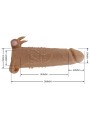 PRETTY LOVE QUILLON FUNDA PARA PENE CON ESTIMULADOR DE CLITORIS Y VIBRACION