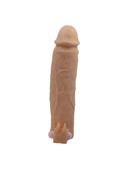 PRETTY LOVE XERXES FUNDA PARA PENE CON ESTIMULADOR DE CLITORIS Y VIBRACION