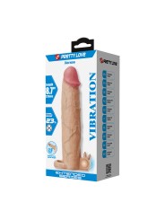 PRETTY LOVE XERXES FUNDA PARA PENE CON ESTIMULADOR DE CLITORIS Y VIBRACION
