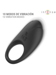 INTENSE MERLOTTE ANILLO VIBRADOR CON ESTIMULACION DE CLITORIS NEGRO