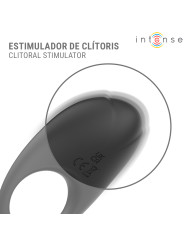 INTENSE MERLOTTE ANILLO VIBRADOR CON ESTIMULACION DE CLITORIS NEGRO