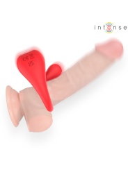 INTENSE RUSSELL ANILLO VIBRADOR CON ESTIMULACION DE CLITORIS ROJO