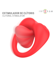 INTENSE RUSSELL ANILLO VIBRADOR CON ESTIMULACION DE CLITORIS ROJO