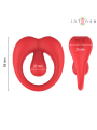 INTENSE RUSSELL ANILLO VIBRADOR CON ESTIMULACION DE CLITORIS ROJO