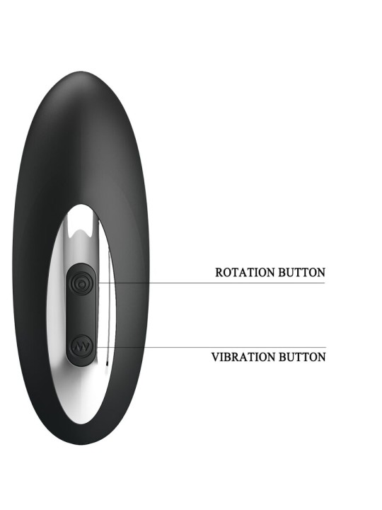 MR PLAY MASAJEADOR PROSTATICO CON ROTACION Y VIBRACION