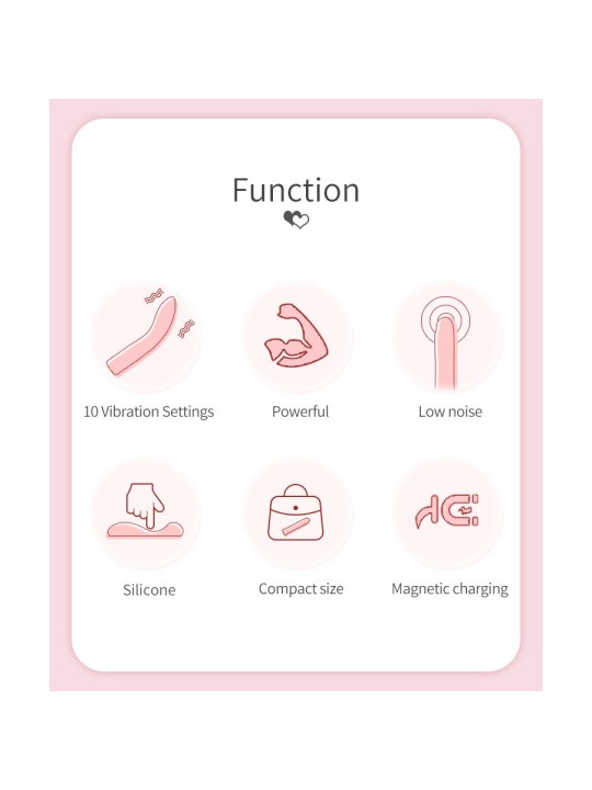 PRETTY LOVE KISELL VIBRADOR PUNTO G ROSA