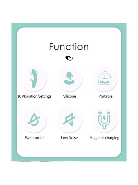 PRETTY LOVE DJ STICK VIBRADOR PUNTO G TURQUESA