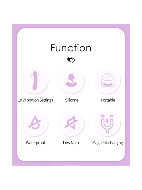 PRETTY LOVE DJ RABBIT VIBRADOR PUNTO G MORADO