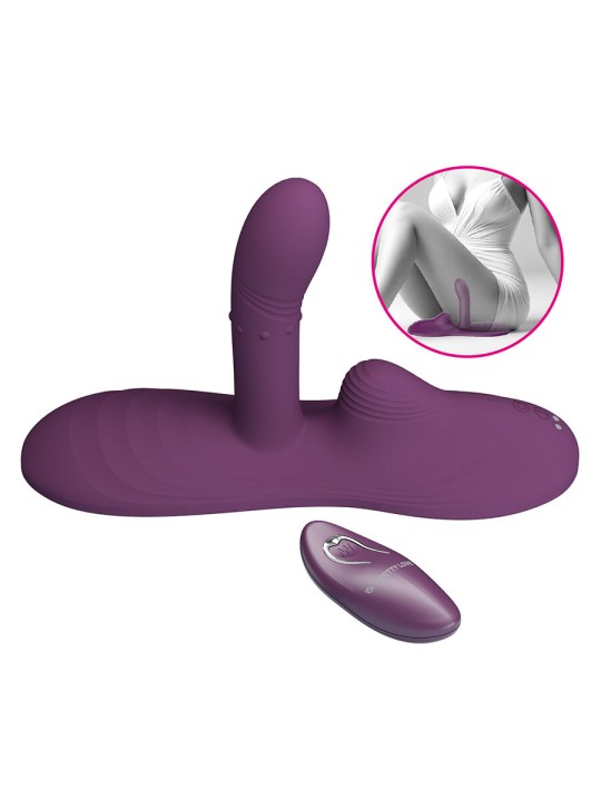 PRETTY LOVE LUKA SIT DOWN VIBRADOR CON EFECTO CALOR Y CONTROL REMOTO