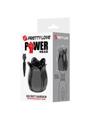 PRETTY LOVE SECRET GARDEN CABEZAL MASAJEADOR NEGRO