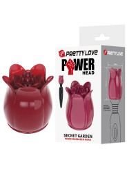PRETTY LOVE SECRET GARDEN CABEZAL MASAJEADOR ROSA