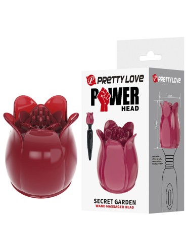 PRETTY LOVE SECRET GARDEN CABEZAL MASAJEADOR ROSA