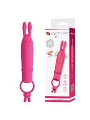 PRETTY LOVE DELIA VIBRADOR RABBIT CON ANILLO DE SUJECION