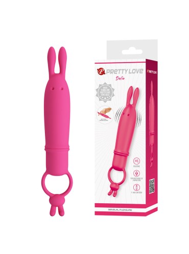 PRETTY LOVE DELIA VIBRADOR RABBIT CON ANILLO DE SUJECION