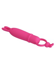 PRETTY LOVE DELIA VIBRADOR RABBIT CON ANILLO DE SUJECION