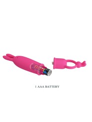 PRETTY LOVE DELIA VIBRADOR RABBIT CON ANILLO DE SUJECION