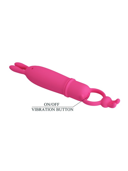 PRETTY LOVE DELIA VIBRADOR RABBIT CON ANILLO DE SUJECION
